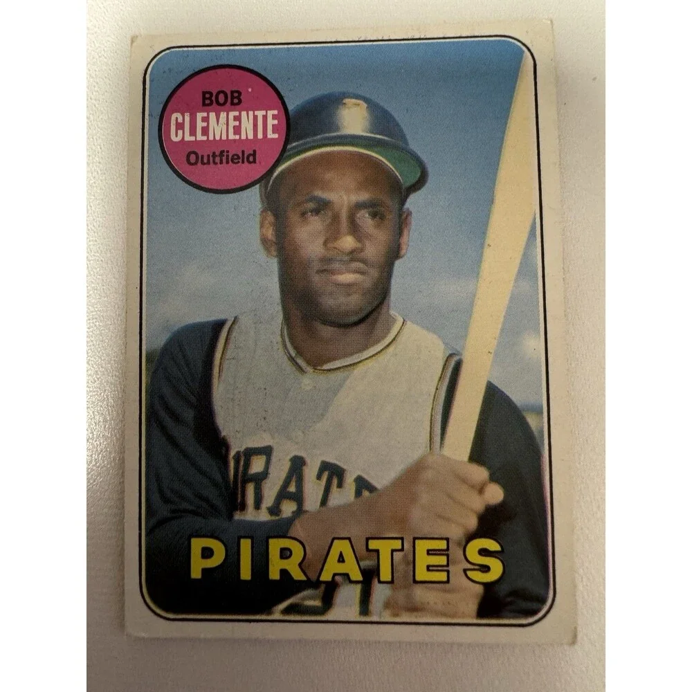 69 Topps Vintage Roberto Clemente #50 Bob on Card Very Clean Mild Corner Fray